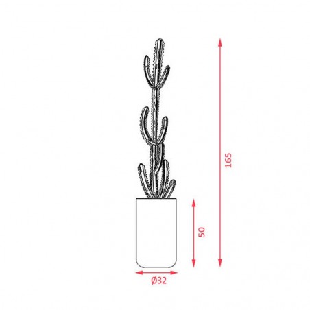 Plante Artificielle Cactus Euphorbe